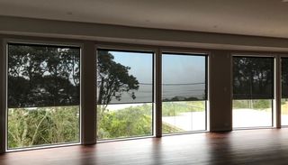 Rechargeable battery powered motorised roller blinds for all open living areas