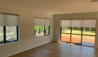 Motorised roller blinds project for the living room of a property