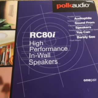 Polk Audio RC80i 2 way  In-Ceiling Speakers (A pair)