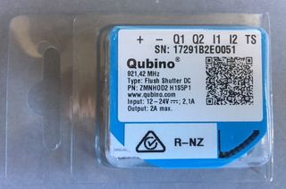 Qubino Flush Shutter DC Z-Wave Plus DC power roller blinds controller