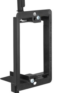 Low Voltage Mounting Bracket, 1-Gang, Black