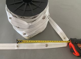 25mm width Ripplefold motorised curtain snap tapes ( snaps space 125mm )