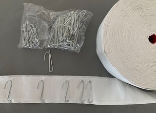 Hooking Style S-Fold Curtain Heading tape ( Pulse tape ) for motorised ripplefold curtain track