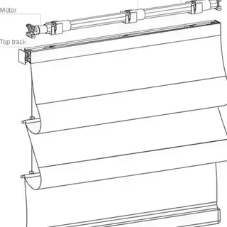 Retrofit and motorise your existing Roman Blinds