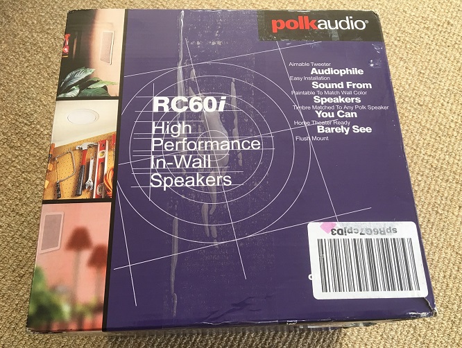 Brand New Polk Audio RC60i 2-Way In-Ceiling Speakers (Pair, White)