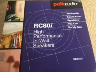 Polk Audio RC80i 2 way  In-Ceiling Speakers (A pair)