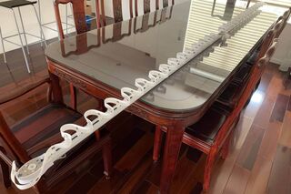 Ready made 3.44m length of motorised Ripplefold curtain track ( 72 type without curtain motor )